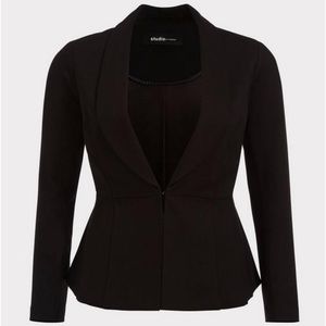 Studio Luxe Ponte Peplum Blazer